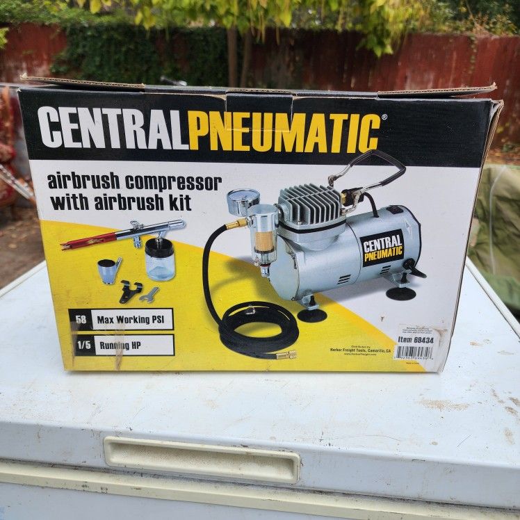 Central Pneumatic Airbrush Compressor Kit