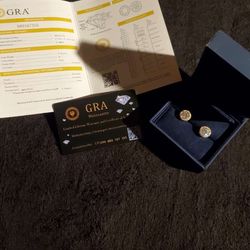 GRA: VVS1 Moissanite Earrings