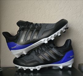 Adidas UltraBoost OG Football Cleats (Black/Blue) (10 and 11.5m)