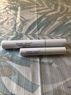 Sheer Cover Lengthening Mascara Black & Lash Extending Fibers - NEW  