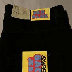 Neo Blue Super Baggy Jeans - Black sz 36x32