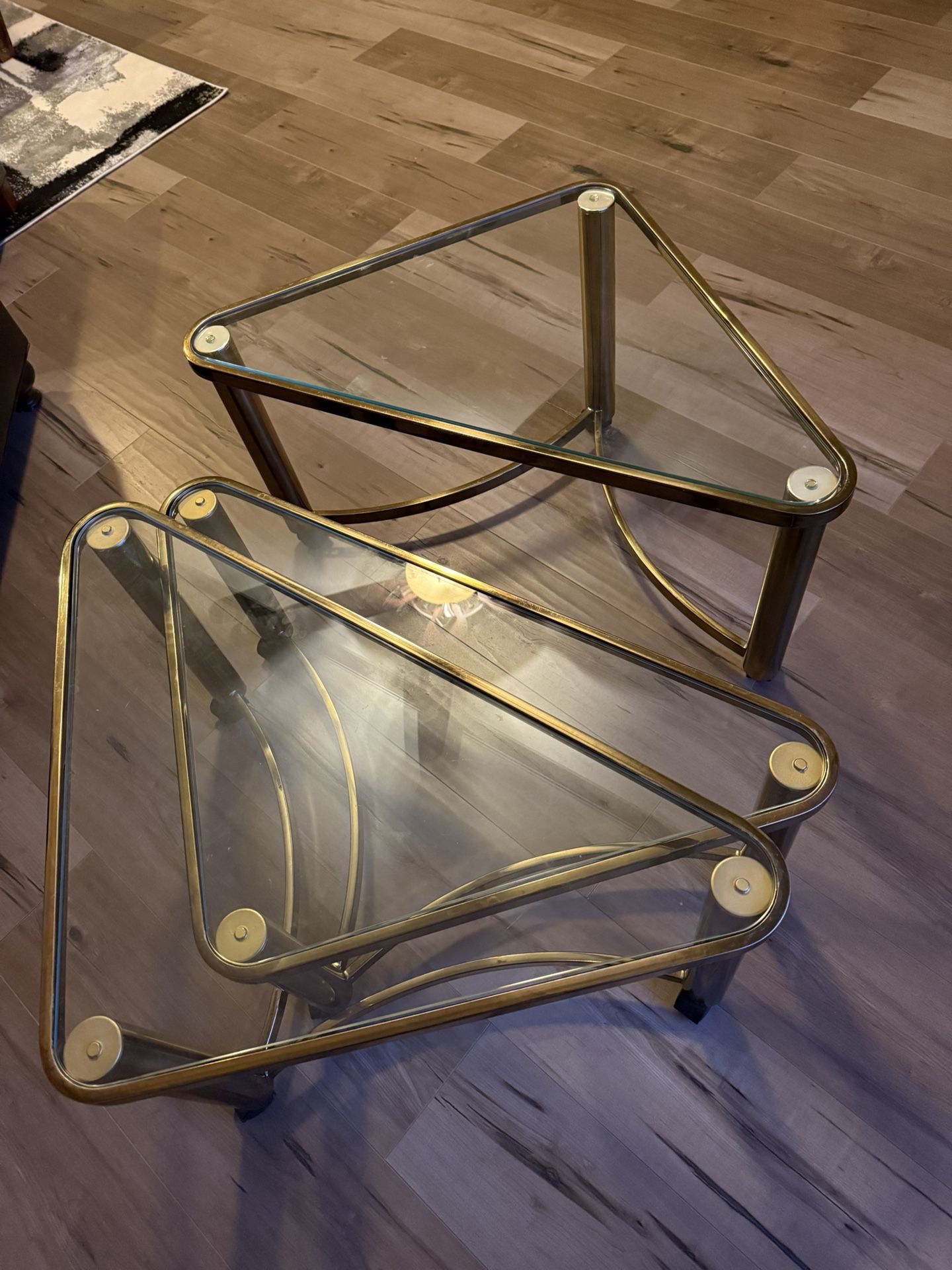 Rare Vintage Nesting Coffee Tables 80s