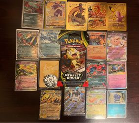 Pokemon TCG 13-Card Lot Mega Evolution Perfect Order Holo Promo ex GX VMAX