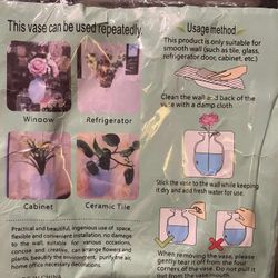 3 Stick To Any Surface Flower Vases