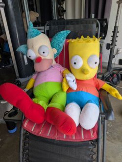Simpsons Plush - Bart and Krusty - 3ft