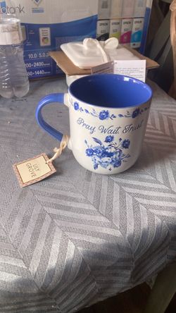 Lily Grove 'Pray Wait Trust' Ceramic Mug