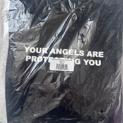 Yours Truly by Phora “Your Angels are Protecting You” Black Hoodie M