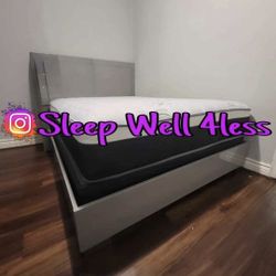 NEW  QUEEN BED FRAME AND MATTRESS 