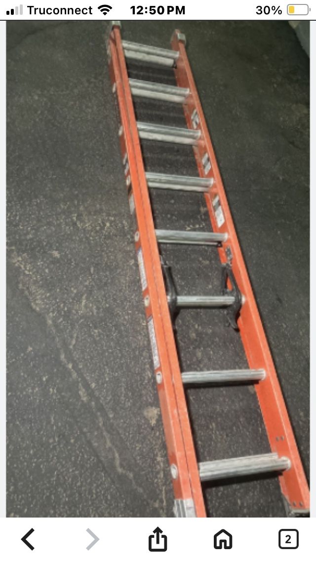 16 Foot Werner Fiberglass Extension Ladder