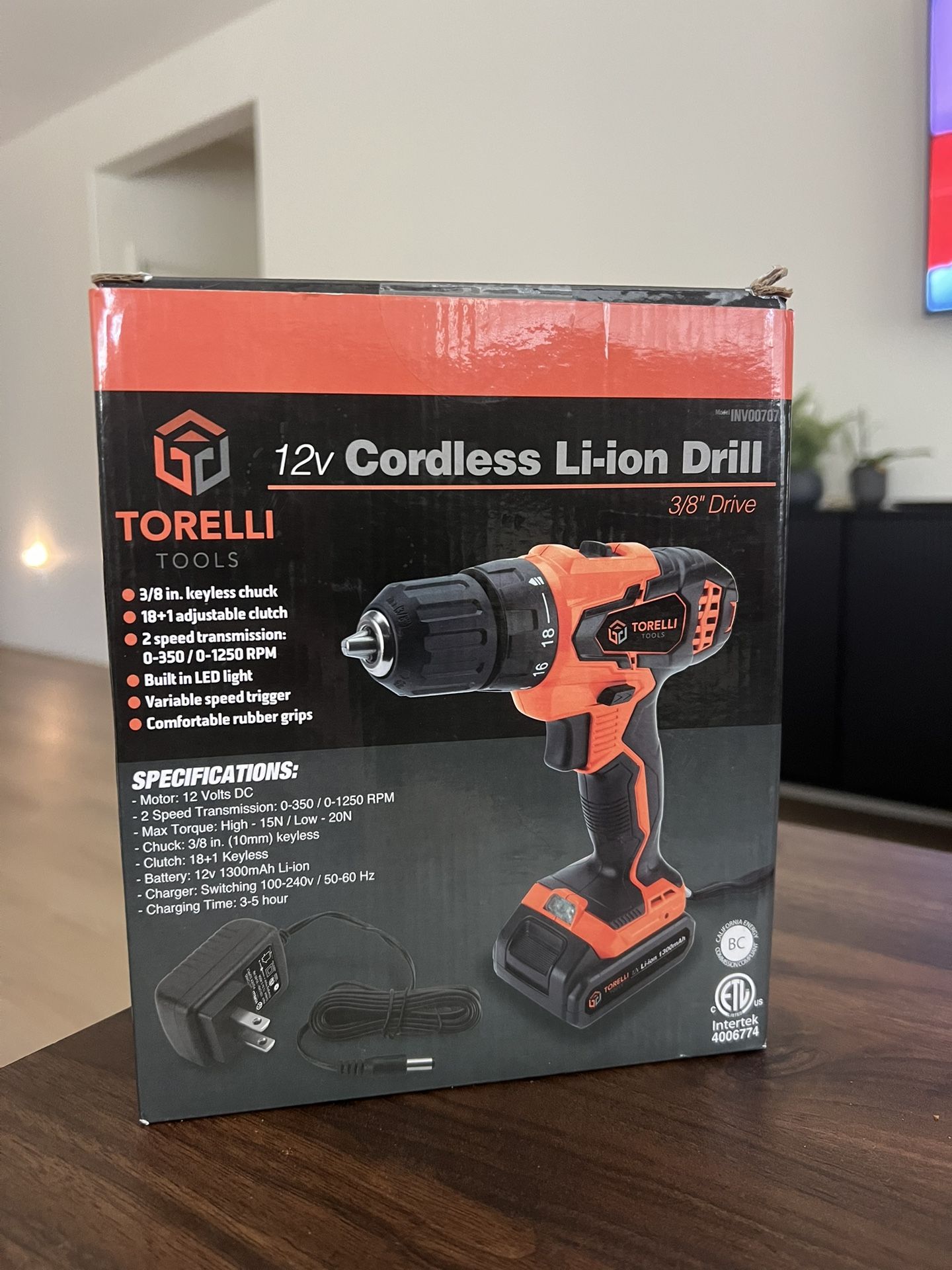 Torelli Tools Cordless Li-ion Drill