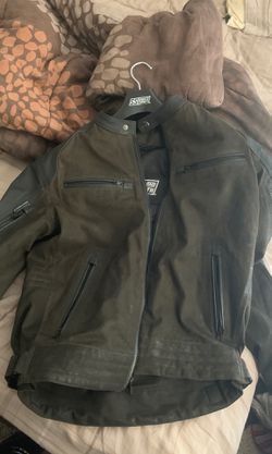 Speed and strength leather jacket
