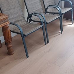 Patio Chairs Set of 3 (MISSING 4TH CHAIR)