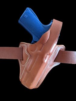 1911 5" Full size Brown Leather Pancake Holster