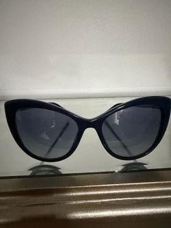 Versace Navy Blue Cat-Eye Sunglasses