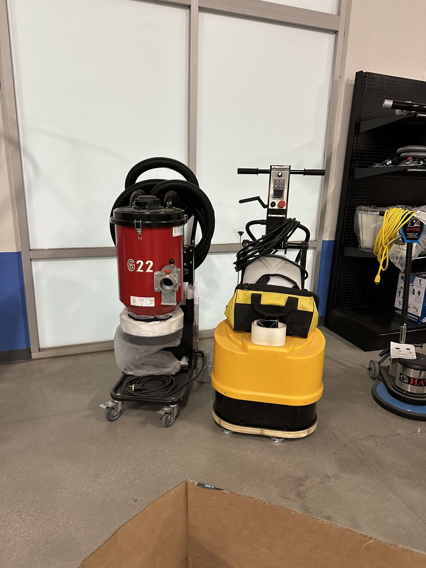 Vantage 20” Grinder 220V G22 Commercial Vacuum 110V concrete Grinder Epoxy Concrete Polishing
