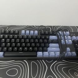 Sightly Used Keyboard Blue/black Wired 