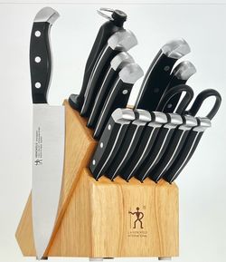 HENCKLES 15Pcs Knife Block Set