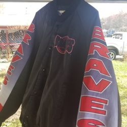 Vintage 1989 Atlanta Braves Fanimation Chalkline Jacket