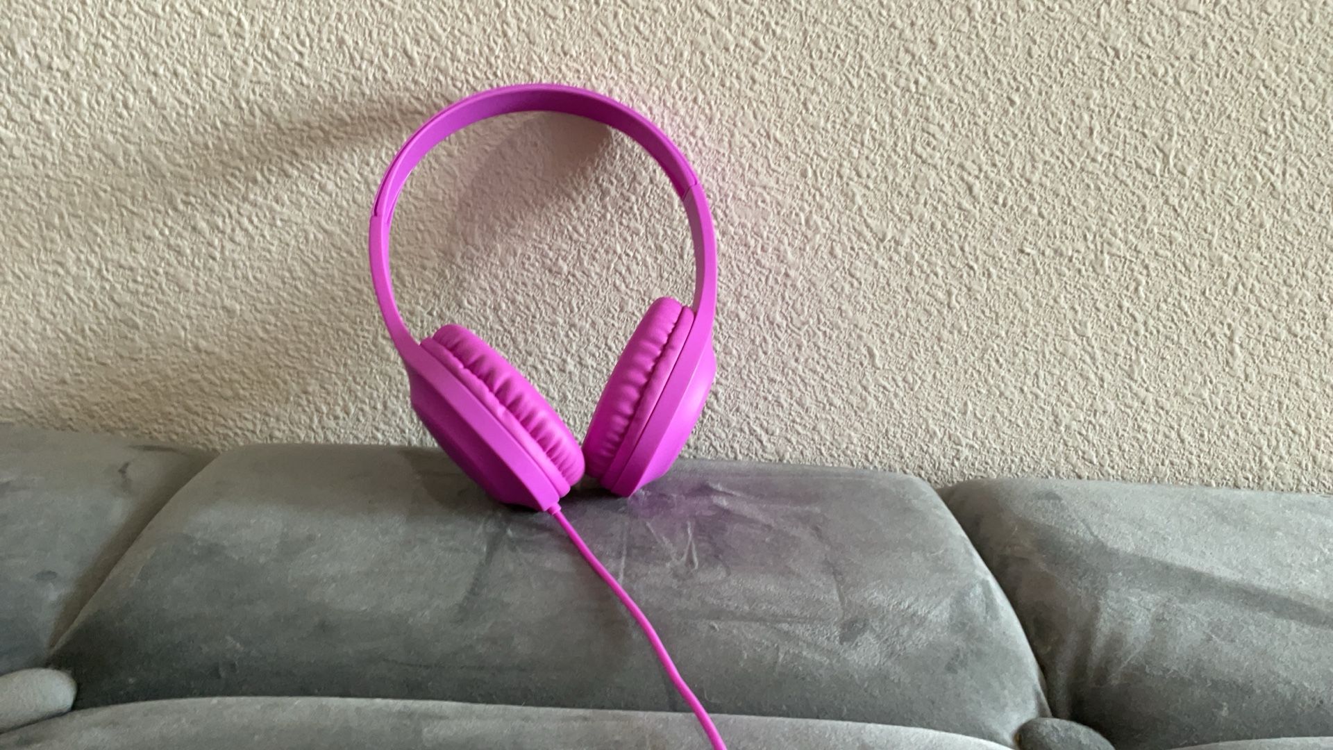 Purple Headphones With Cord (we Also Have In Blue)