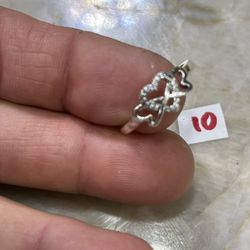 925 Sterling Silver Wedding Ring Size 10 