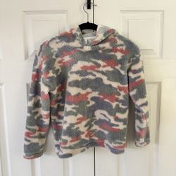 Children’s Place Girls Long Sleeve Sherpa Hoodie Size 7/8