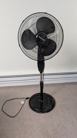Honeywell 16" Oscillating Stand Fan with Push Button Controls - Black