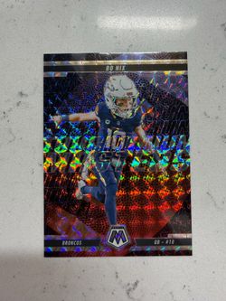 Bo Nix 2025 Panini Mosaic #1 Touchdown Masters Silver Mosaic