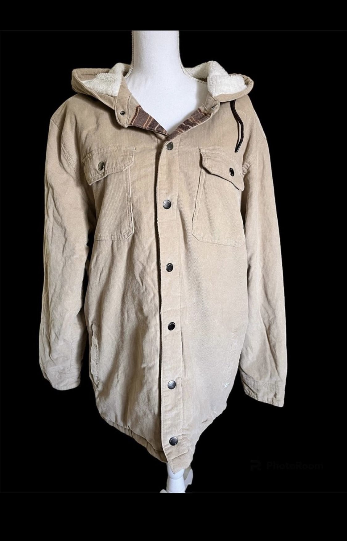 Hang Ten A California Classic Soft Corduroy Hoodie Fashion Jacket