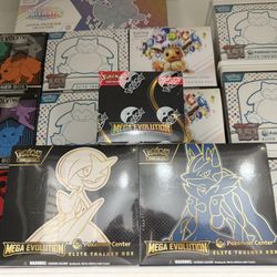 Mega Evolutions Booster Box And Pc Etbs 