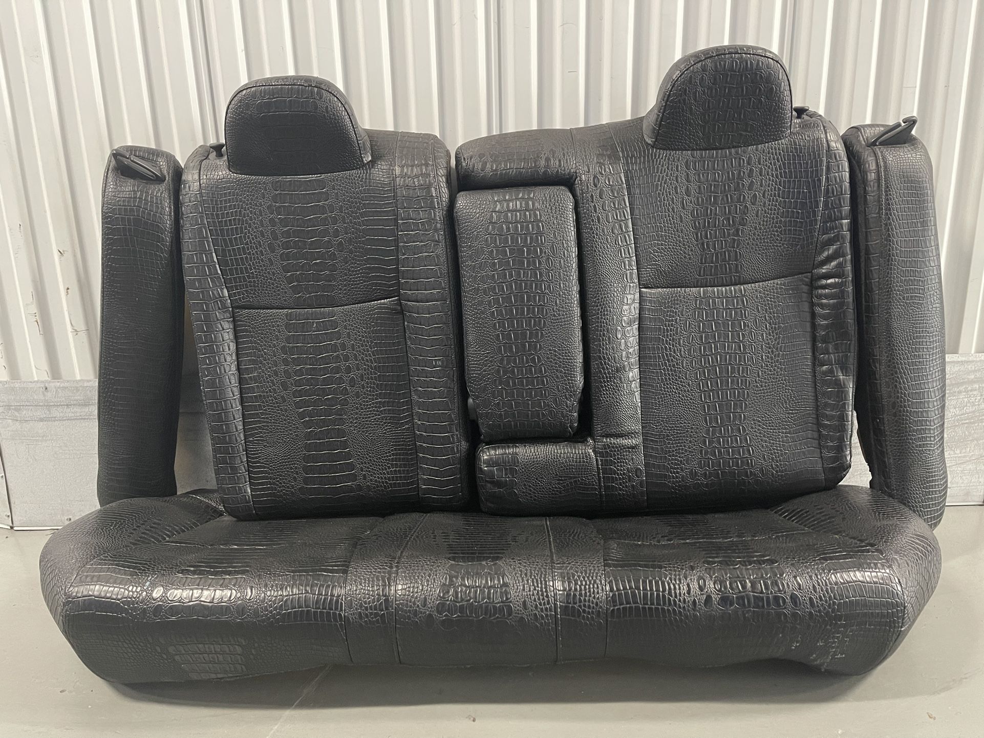 Custom Upholstered Fake Crocodile Backseats
