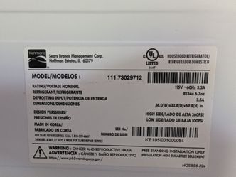 Kenmore Refrigerator