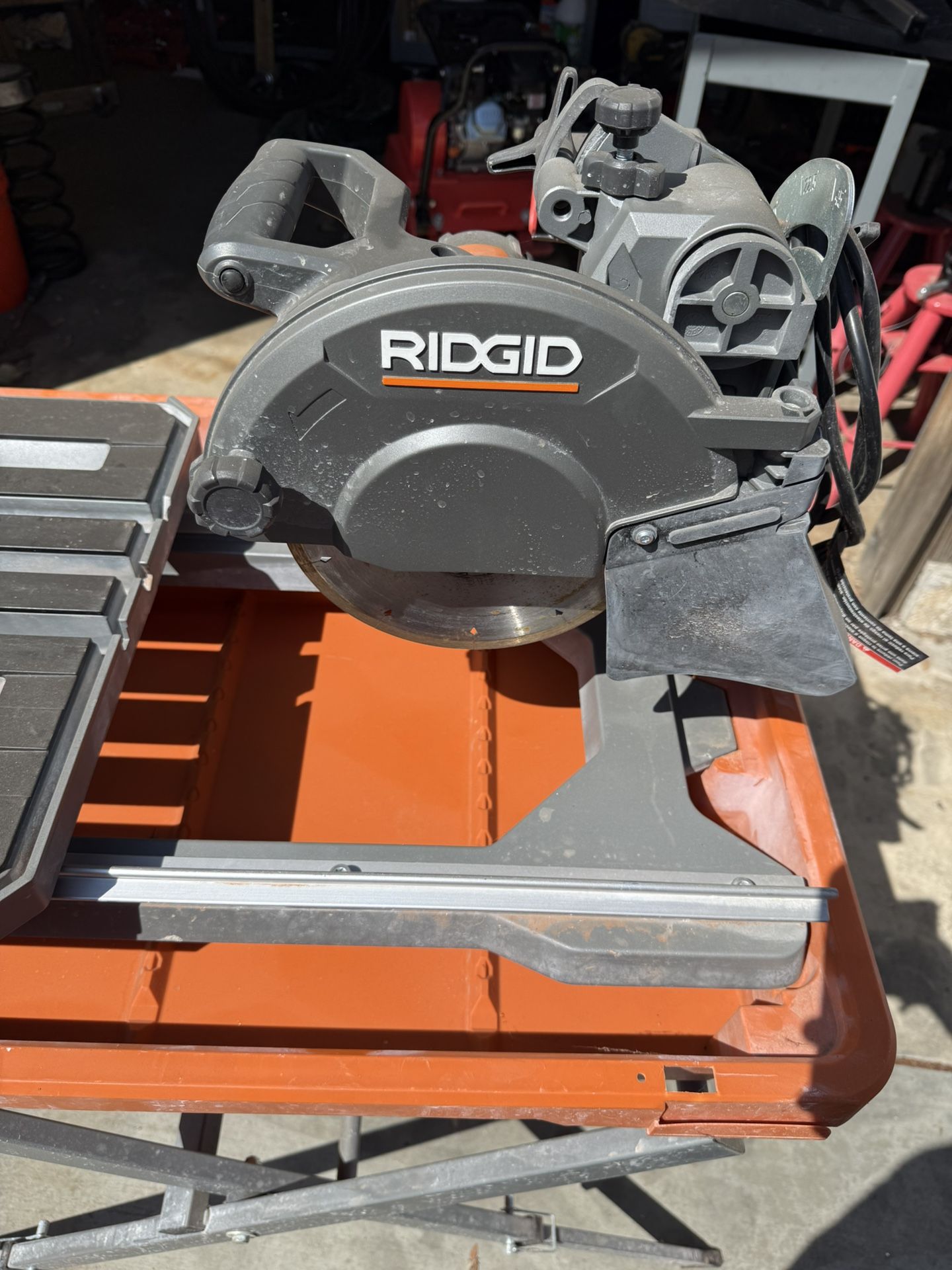 12 Amp 8 in. Blade Corded Wet Tile Saw with Extended Rip