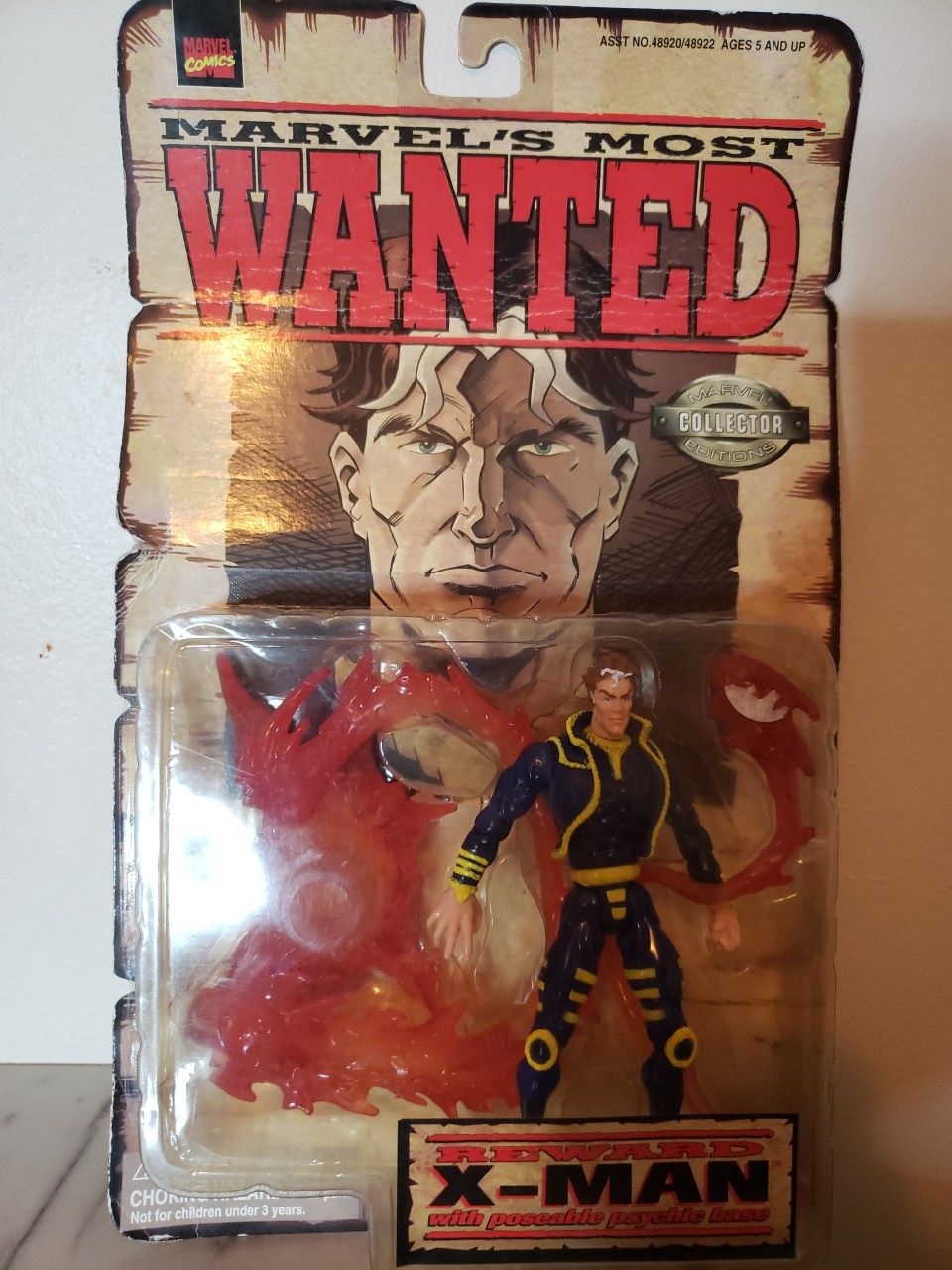 Marvel Comics Most Wanted X-Man w Posable psychic base Action Figure