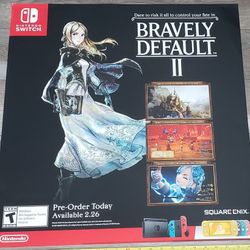 Bravely Default poster! Large ~22" inches wide x 25" inches tall