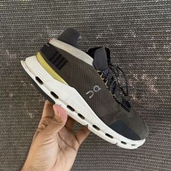 On Cloudnova Men's Sneakers in the Ivy Eclipse green colorway 