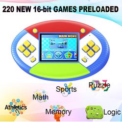 Kids Games Console Toys With 220 16 Bit Video Games