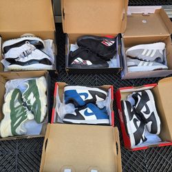 Toddler Sneakers Bundle Size 7C Nike Dunk, Jordan, New Balance, Adidas – Excellent Condition