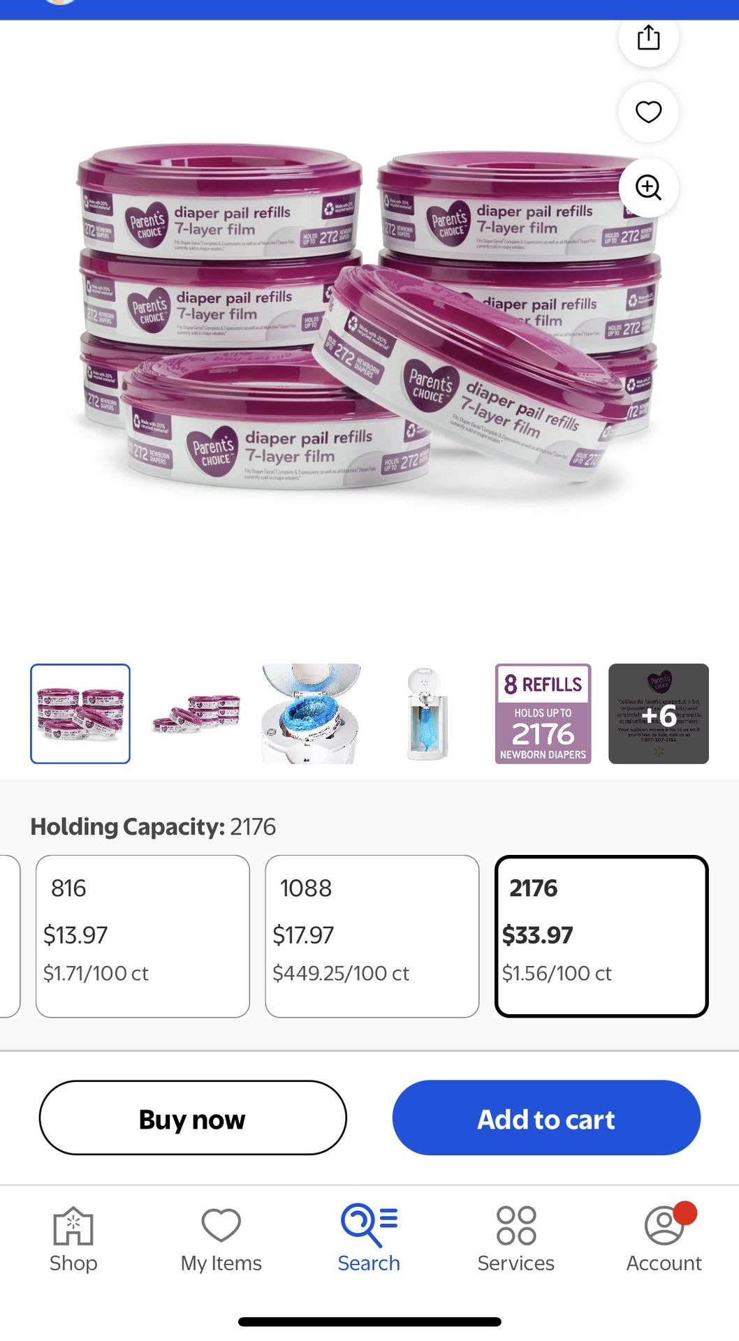 Parent Choice Diaper Pail Refill