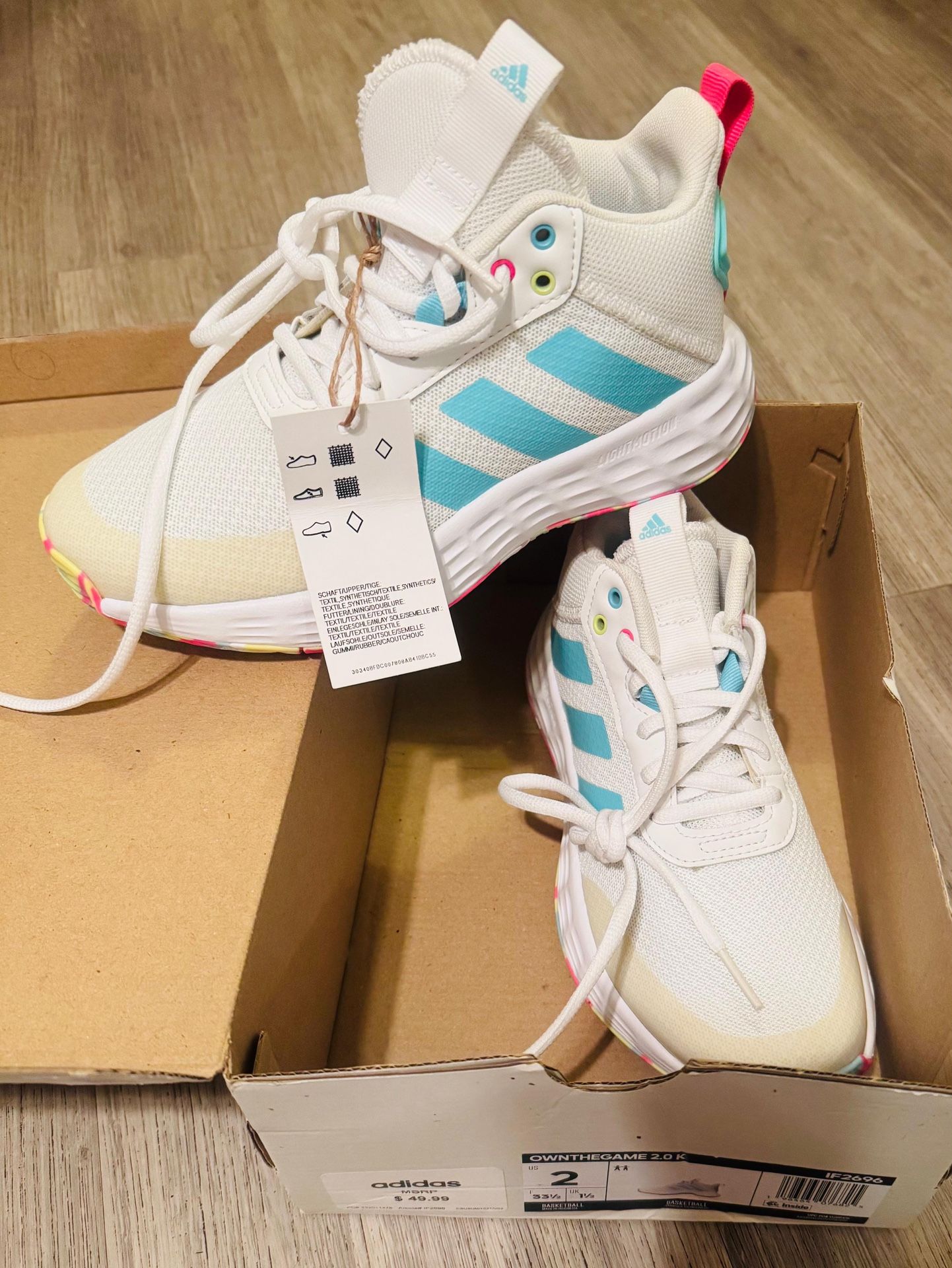 Adidas Shoes  Size 2 Brand New
