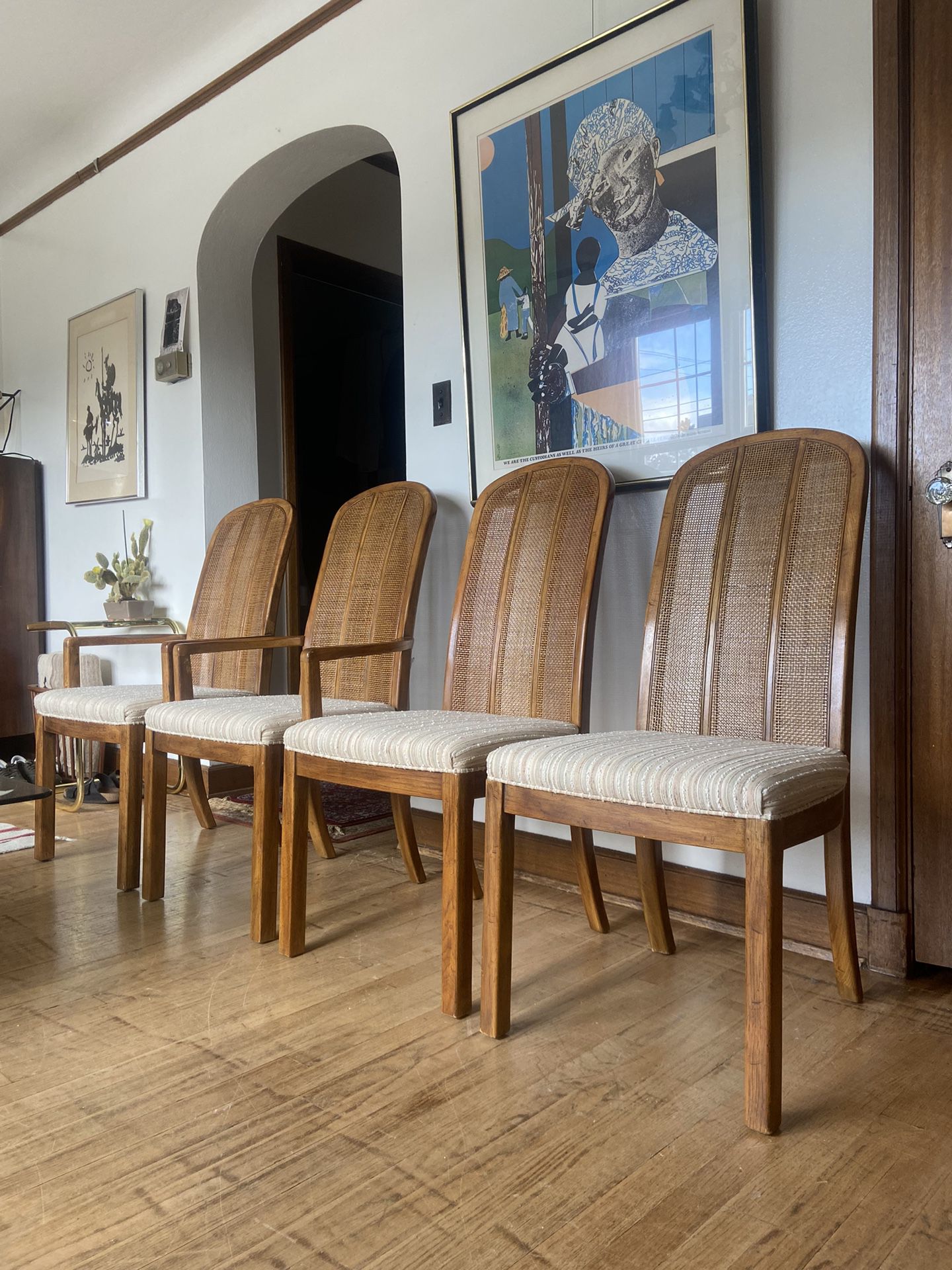 Vintage Midcentury Dining Chairs (4)