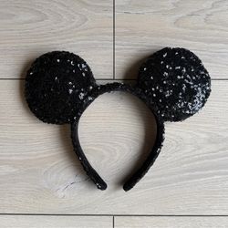 Sequin Mickey Minnie Mouse Ears Headband