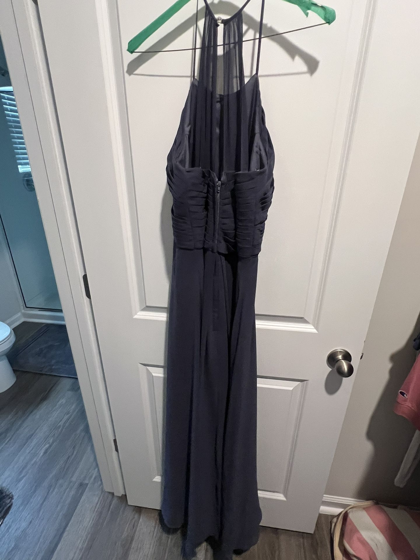 Halter Lavender/Grey Semiformal Dress- Fits Size 6-8