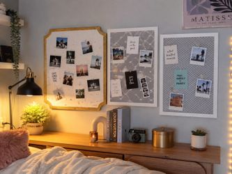 Set of 3 Decorative Memo Boards | Jewelry & Photo Display | Wall Organizer