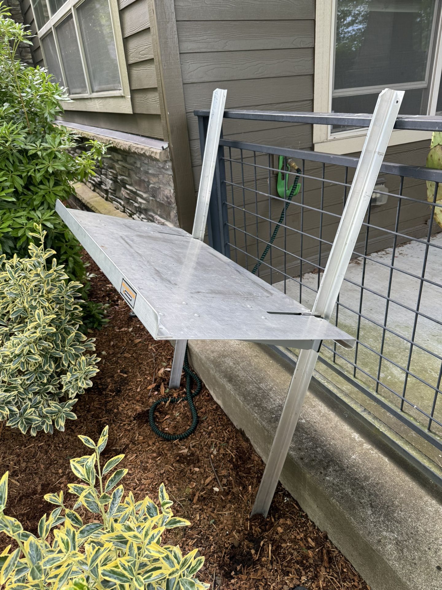 Folding Metal Shelf For Garage Or Cargo Van