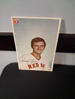 SIGNED FRED LYNN RED SOX 6X9 MLB