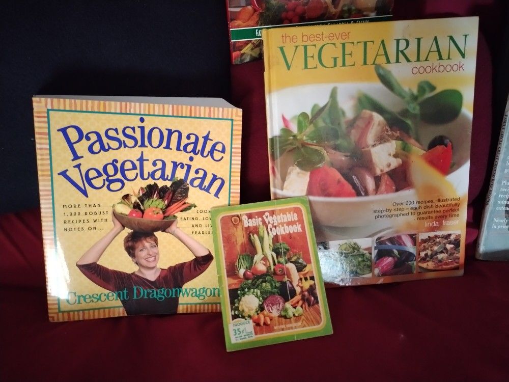 3  Vegetarian Type Cook Books