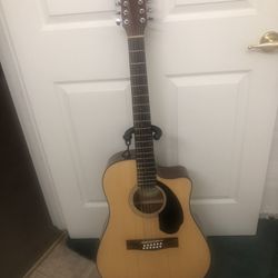 Fender 12 String Acoustic/Electric With Built In Tuner