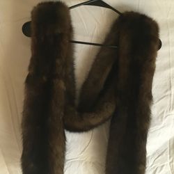 fur scarf$50