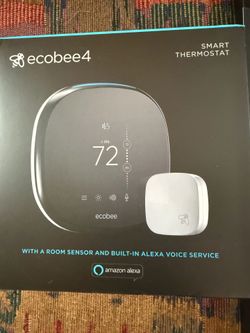 ecobee4 Smart Thermostat with Alexa & Room Sensor (Excellent Condition)