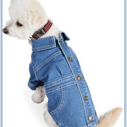 Reddy Denim Dress for Dogs, Dark Blue, XX-Large